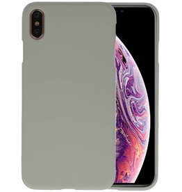 BAOHU BackCover Hoesje Color Telefoonhoesje iPhone XS Max - Grijs