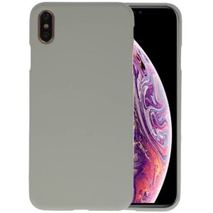 BackCover Hoesje Color Telefoonhoesje voor iPhone XS Max - Grijs