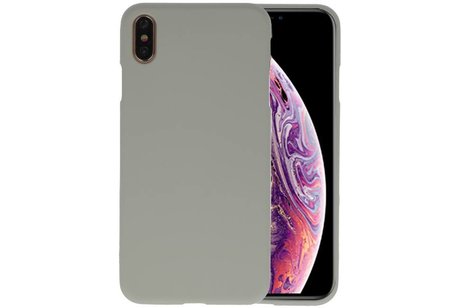 BackCover Hoesje Color Telefoonhoesje voor iPhone XS Max - Grijs