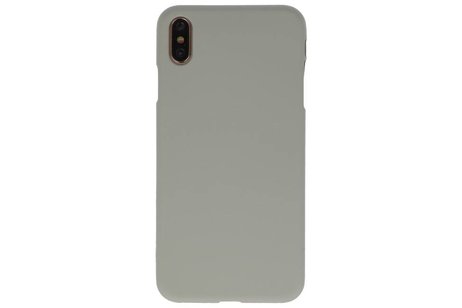 BAOHU Hoesje Geschikt voor de iPhone XS Max - Backcover Color Telefoonhoesje - Grijs