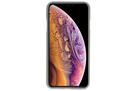 BAOHU Hoesje Geschikt voor de iPhone XS Max - Backcover Color Telefoonhoesje - Grijs