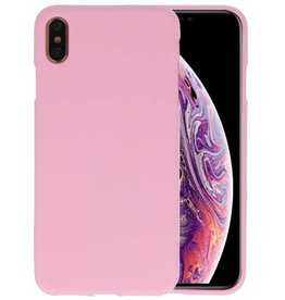 BackCover Hoesje Color Telefoonhoesje iPhone XS Max - Roze