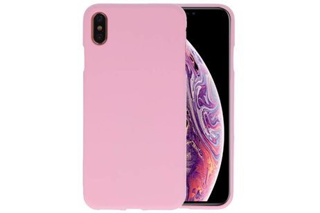 BackCover Hoesje Color Telefoonhoesje voor iPhone XS Max - Roze