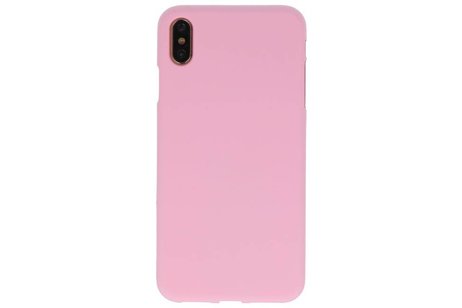 BAOHU Hoesje Geschikt voor de iPhone XS Max - Backcover Color Telefoonhoesje - Roze