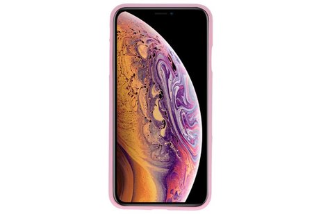 BAOHU Hoesje Geschikt voor de iPhone XS Max - Backcover Color Telefoonhoesje - Roze