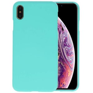 BAOHU Hoesje Geschikt voor de iPhone XS Max - Backcover Color Telefoonhoesje - Turquoise
