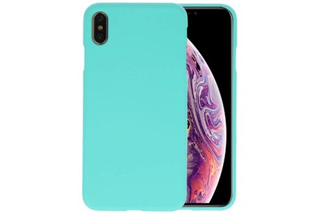 BackCover Hoesje Color Telefoonhoesje voor iPhone XS Max - Turquoise