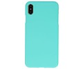 BAOHU Hoesje Geschikt voor de iPhone XS Max - Backcover Color Telefoonhoesje - Turquoise