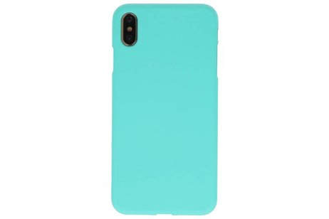 BAOHU Hoesje Geschikt voor de iPhone XS Max - Backcover Color Telefoonhoesje - Turquoise