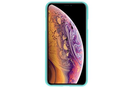 BAOHU Hoesje Geschikt voor de iPhone XS Max - Backcover Color Telefoonhoesje - Turquoise
