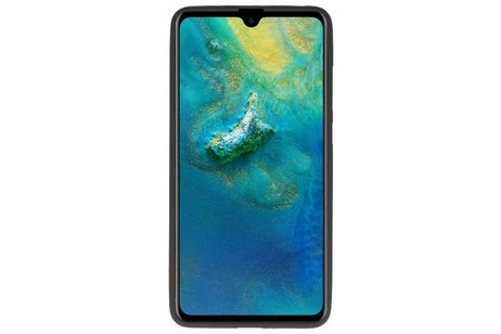 BAOHU Hoesje Geschikt voor de Huawei Mate 20 - Backcover Color Telefoonhoesje - Zwart
