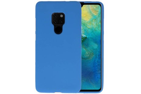 BAOHU Hoesje Geschikt voor de Huawei Mate 20 - Backcover Color Telefoonhoesje - Navy