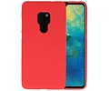 BAOHU Hoesje Geschikt voor de Huawei Mate 20 - Backcover Color Telefoonhoesje - Rood