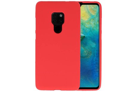BAOHU Hoesje Geschikt voor de Huawei Mate 20 - Backcover Color Telefoonhoesje - Rood