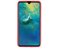 BAOHU Hoesje Geschikt voor de Huawei Mate 20 - Backcover Color Telefoonhoesje - Rood