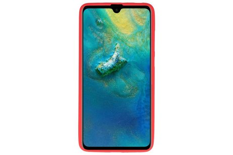 BAOHU Hoesje Geschikt voor de Huawei Mate 20 - Backcover Color Telefoonhoesje - Rood