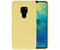 BackCover Hoesje Color Telefoonhoesje voor Huawei Mate 20 - Geel