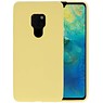 BackCover Hoesje Color Telefoonhoesje Huawei Mate 20 - Geel