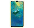 BAOHU Hoesje Geschikt voor de Huawei Mate 20 - Backcover Color Telefoonhoesje - Geel