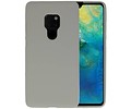 BAOHU Hoesje Geschikt voor de Huawei Mate 20 - Backcover Color Telefoonhoesje - Grijs