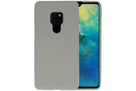 BAOHU Hoesje Geschikt voor de Huawei Mate 20 - Backcover Color Telefoonhoesje - Grijs