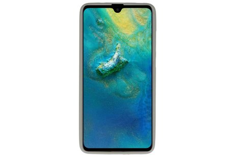 BAOHU Hoesje Geschikt voor de Huawei Mate 20 - Backcover Color Telefoonhoesje - Grijs
