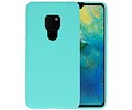 BAOHU Hoesje Geschikt voor de Huawei Mate 20 - Backcover Color Telefoonhoesje - Turquoise