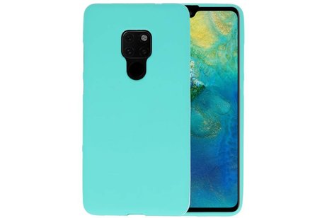 BAOHU Hoesje Geschikt voor de Huawei Mate 20 - Backcover Color Telefoonhoesje - Turquoise