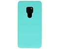 BAOHU Hoesje Geschikt voor de Huawei Mate 20 - Backcover Color Telefoonhoesje - Turquoise