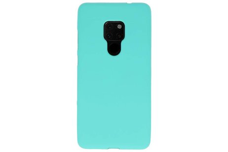 BAOHU Hoesje Geschikt voor de Huawei Mate 20 - Backcover Color Telefoonhoesje - Turquoise