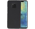 BAOHU Hoesje Geschikt voor de Huawei Mate 20 Pro - Backcover Color Telefoonhoesje - Zwart