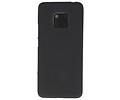 BAOHU Hoesje Geschikt voor de Huawei Mate 20 Pro - Backcover Color Telefoonhoesje - Zwart