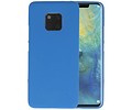 BAOHU Hoesje Geschikt voor de Huawei Mate 20 Pro - Backcover Color Telefoonhoesje - Navy
