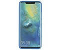BAOHU Hoesje Geschikt voor de Huawei Mate 20 Pro - Backcover Color Telefoonhoesje - Navy