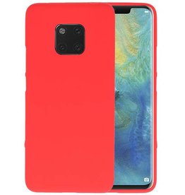 BAOHU BackCover Hoesje Color Telefoonhoesje Huawei Mate 20 Pro - Rood
