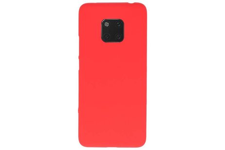 BackCover Hoesje Color Telefoonhoesje voor Huawei Mate 20 Pro - Rood