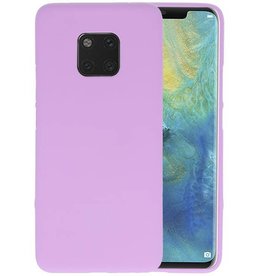 BAOHU BackCover Hoesje Color Telefoonhoesje Huawei Mate 20 Pro - Paars