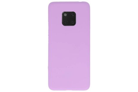 BackCover Hoesje Color Telefoonhoesje voor Huawei Mate 20 Pro - Paars