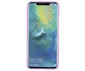 BAOHU Hoesje Geschikt voor de Huawei Mate 20 Pro - Backcover Color Telefoonhoesje - Paars