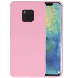 BAOHU BackCover Hoesje Color Telefoonhoesje Huawei Mate 20 Pro - Roze