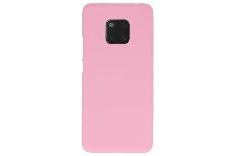 BackCover Hoesje Color Telefoonhoesje voor Huawei Mate 20 Pro -  Roze