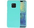 BAOHU Hoesje Geschikt voor de Huawei Mate 20 Pro - Backcover Color Telefoonhoesje - Turquoise