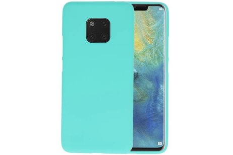 BAOHU Hoesje Geschikt voor de Huawei Mate 20 Pro - Backcover Color Telefoonhoesje - Turquoise