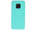 BAOHU Hoesje Geschikt voor de Huawei Mate 20 Pro - Backcover Color Telefoonhoesje - Turquoise