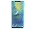 BAOHU Hoesje Geschikt voor de Huawei Mate 20 Pro - Backcover Color Telefoonhoesje - Turquoise