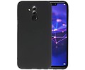 BAOHU Hoesje Geschikt voor de Huawei Mate 20 Lite - Backcover Color Telefoonhoesje - Zwart