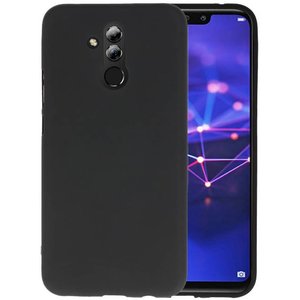 BAOHU Hoesje Geschikt voor de Huawei Mate 20 Lite - Backcover Color Telefoonhoesje - Zwart
