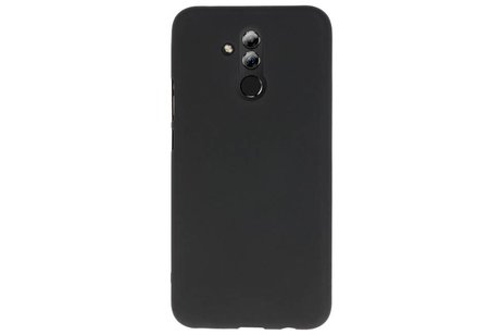 BAOHU Hoesje Geschikt voor de Huawei Mate 20 Lite - Backcover Color Telefoonhoesje - Zwart