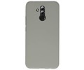 BAOHU Hoesje Geschikt voor de Huawei Mate 20 Lite - Backcover Color Telefoonhoesje - Grijs