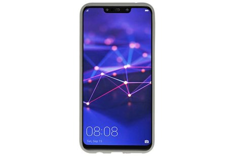 BackCover Hoesje Color Telefoonhoesje voor Huawei Mate 20 Lite - Grijs